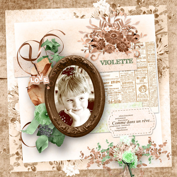 vintage et profiteroles kit simplette page sakura rak cocotounette