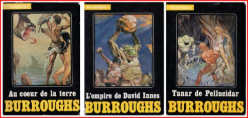 Pellucidar de Edgar Rice Burroughs livres1 a 3