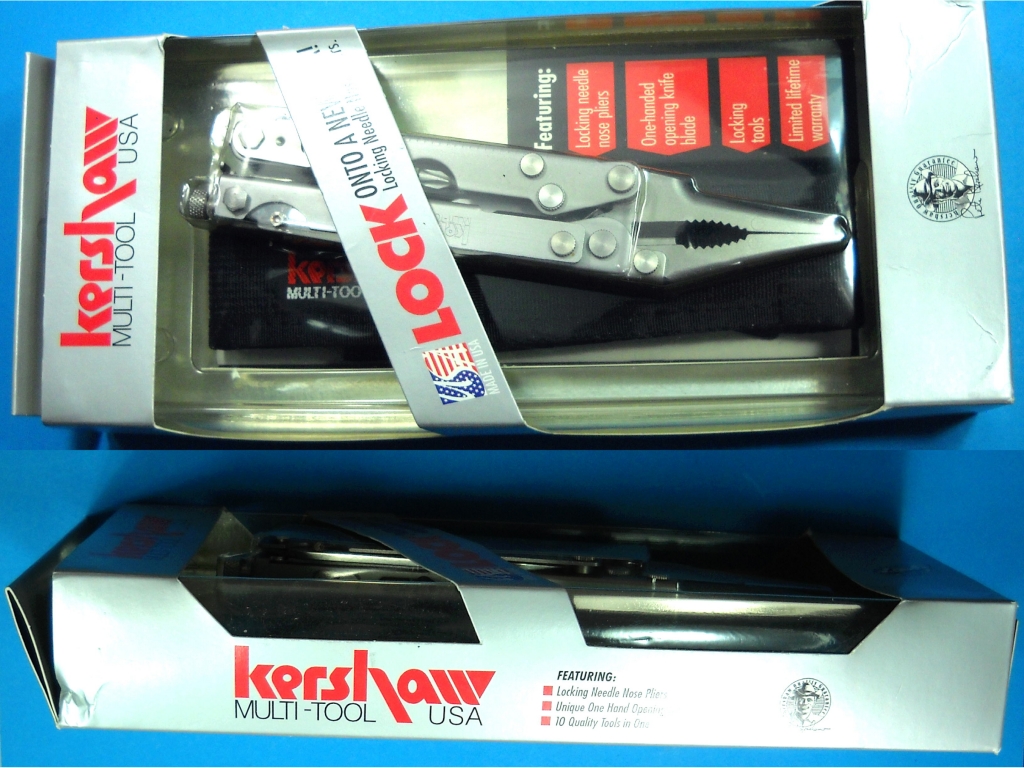 VINTAGE KERSHAW A100 MULTITOOL * LOCKING VICEGRIPS PLIERS KNIFE eBay
