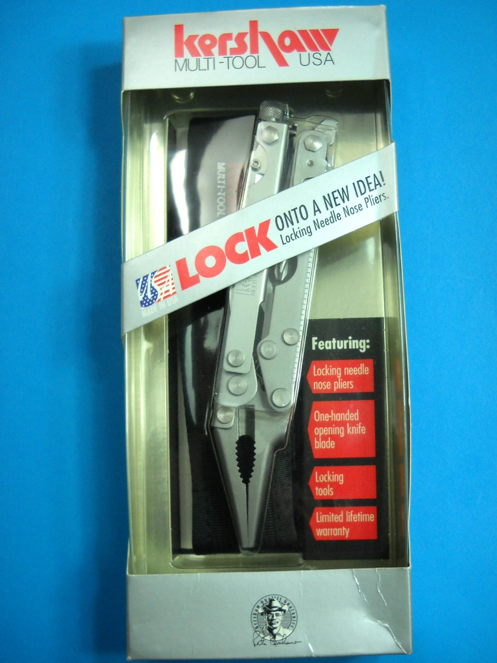 VINTAGE KERSHAW A100 MULTITOOL * LOCKING VICEGRIPS PLIERS KNIFE eBay