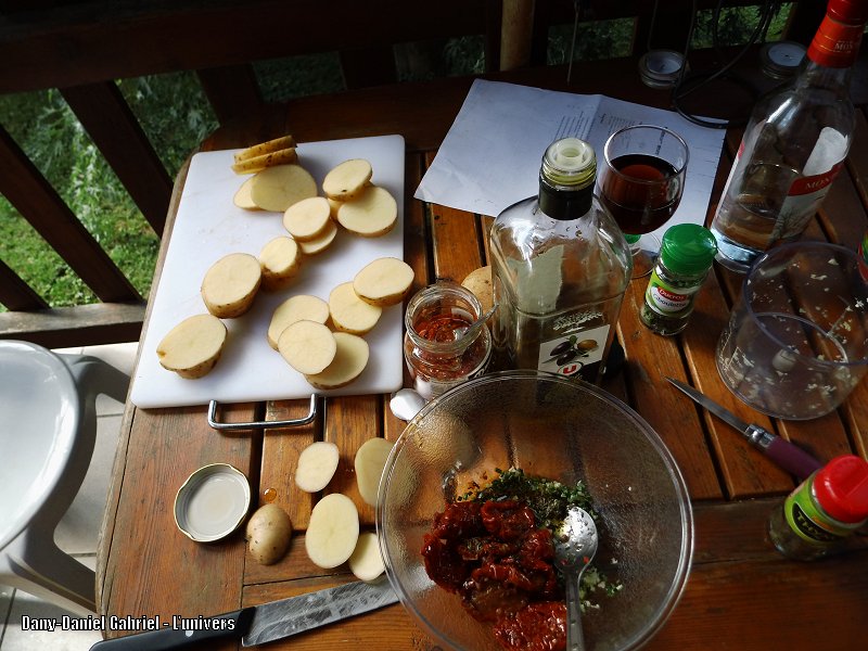 recette patate ail et tomate sechee