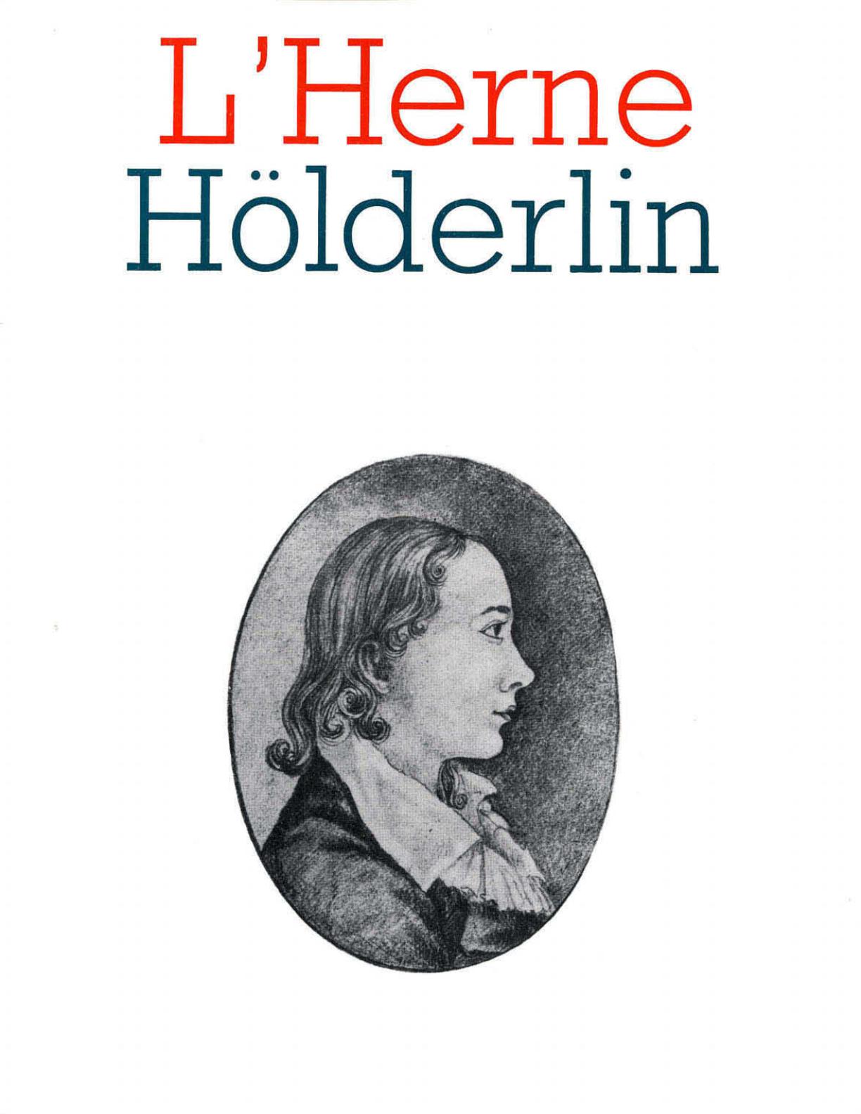 Hölderlin, Cahier de L'Herne
