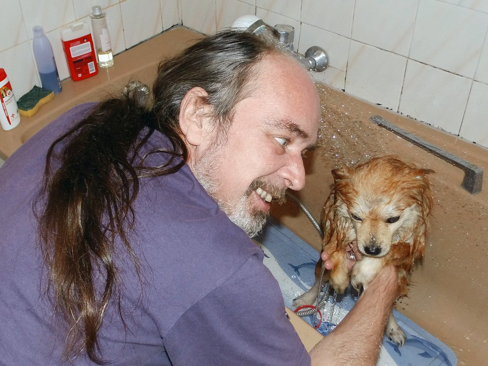 Gribouille à la douche