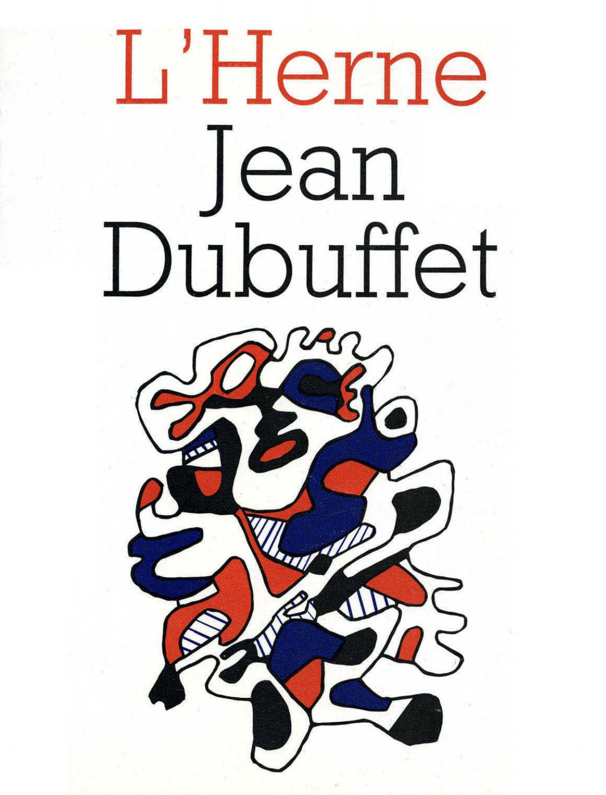 Jean Dubuffet, Cahier de L'Herne