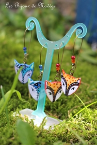 boucles d'oreilles renard
