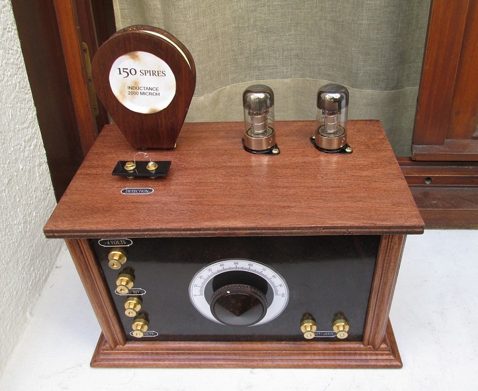 Poste à galène amplifié avec 2 lampes 3D6