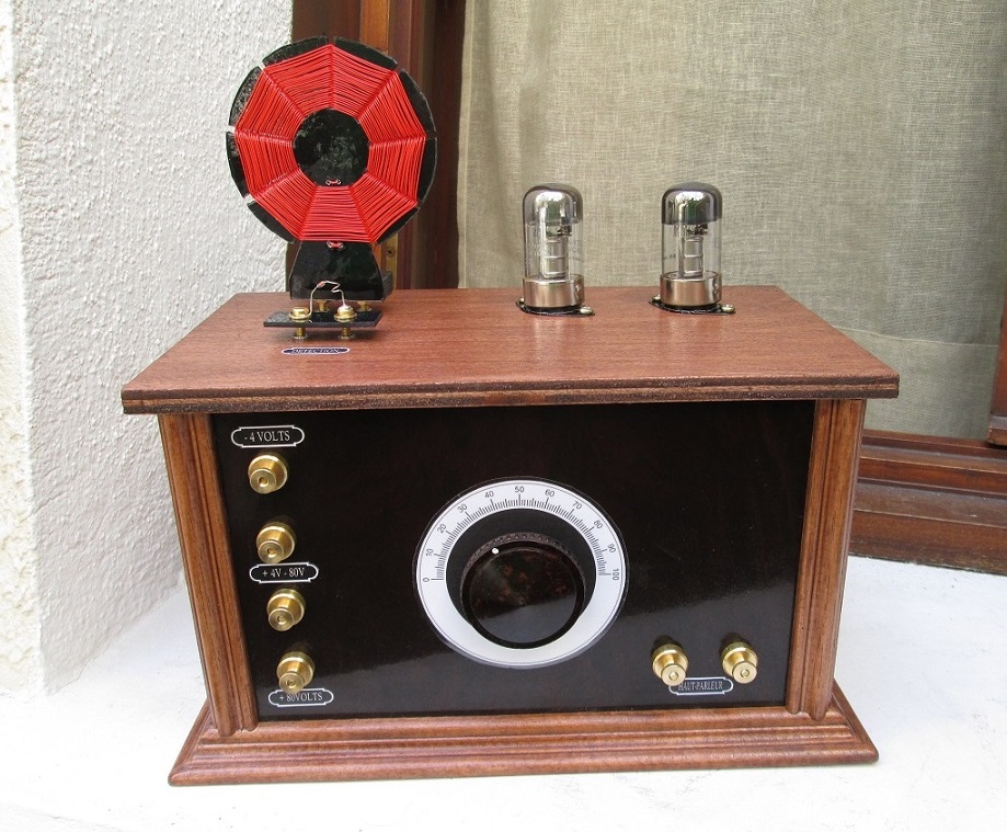 Poste à galène amplifié avec 2 lampes 3D6