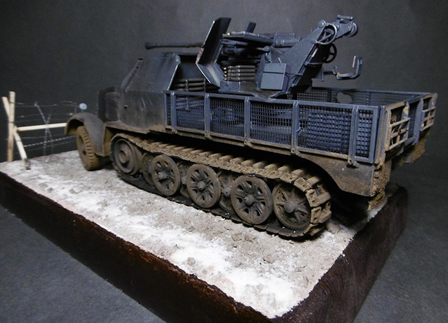 Sd Kfz Ton Flak Cm Semi Chenill Tamiya