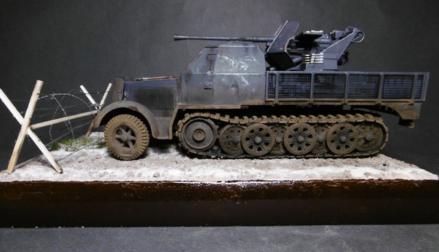 SD KFZ 8ton Flak 3 7cm Semi chenillé 1 35 Tamiya