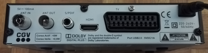 Cgv Etimo 2t B Récepteur Enregistreur Tnt Hd Double Tuner