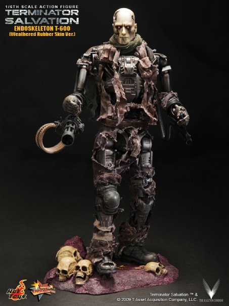 Terminator Salvation - MMS 104 - T-600 Rubber Wheatered Rubber Skin Version 1211040309049737110513489