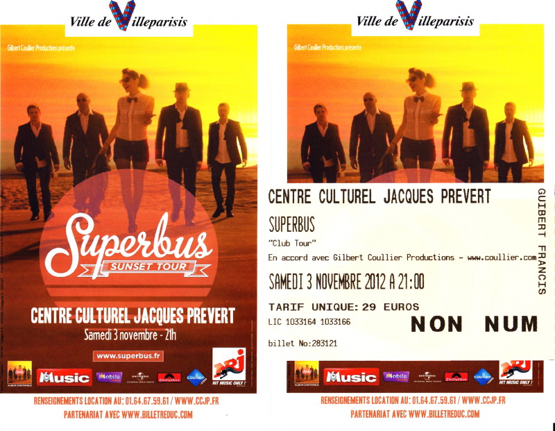 SUPERBUS "Sunset Club Tour" 11/12/2012 à l'Olympia (Paris) : compte rendu 12111711432814236110561100