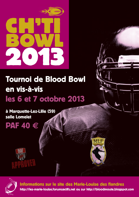 Affiche pour le Ch'ti Bowl 2013  1212050513219390110631697