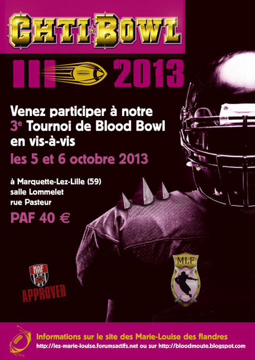 [Bloodbowl] Ch'Ti bowl III @ Lille (FR) - 05-06/10/2013 1212060550029390110635155