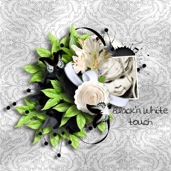 page kit Black'n White Touch by Didine