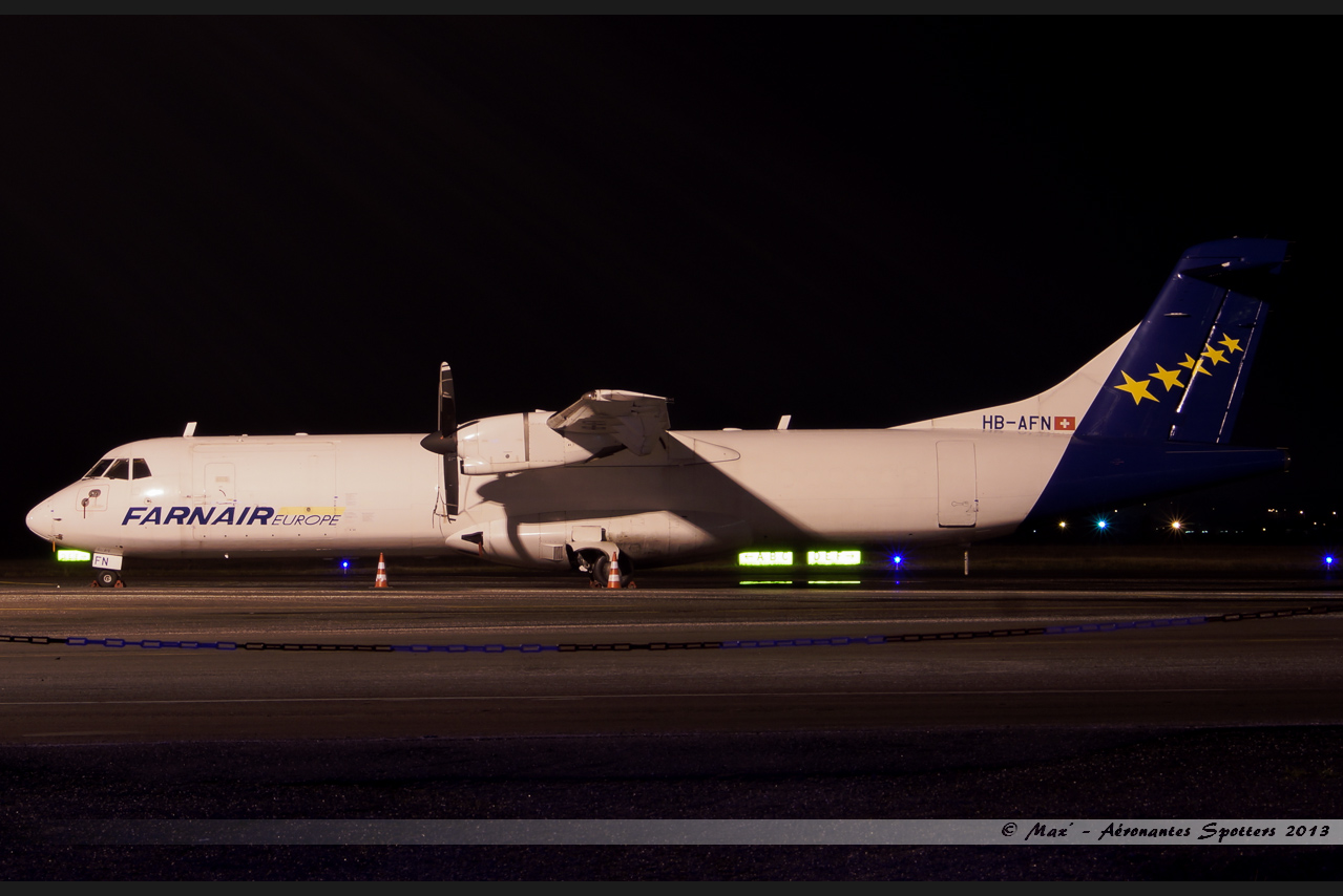 [17/01/2013] ATR 72-200 (HB-AFN) Farnair Europe Switzerland 13011708180915922510770669