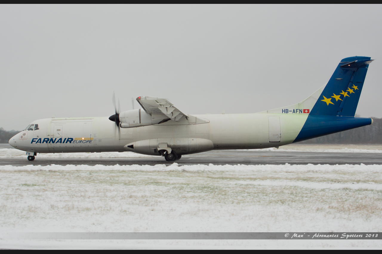 [17/01/2013] ATR 72-200 (HB-AFN) Farnair Europe Switzerland 13011810144515922510774029