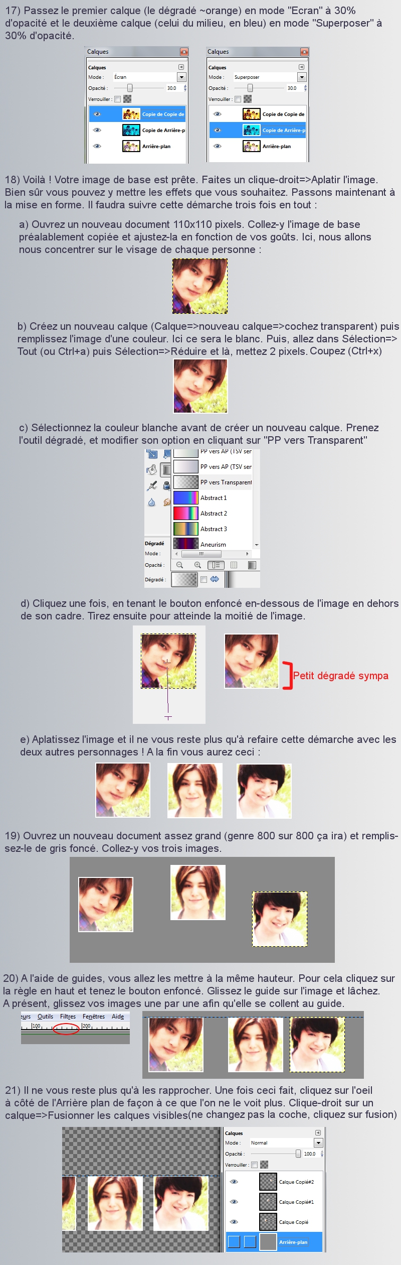 [GIMP] Avatar et signature "à troi photos" / "Shinku" 13020312155914433810825780