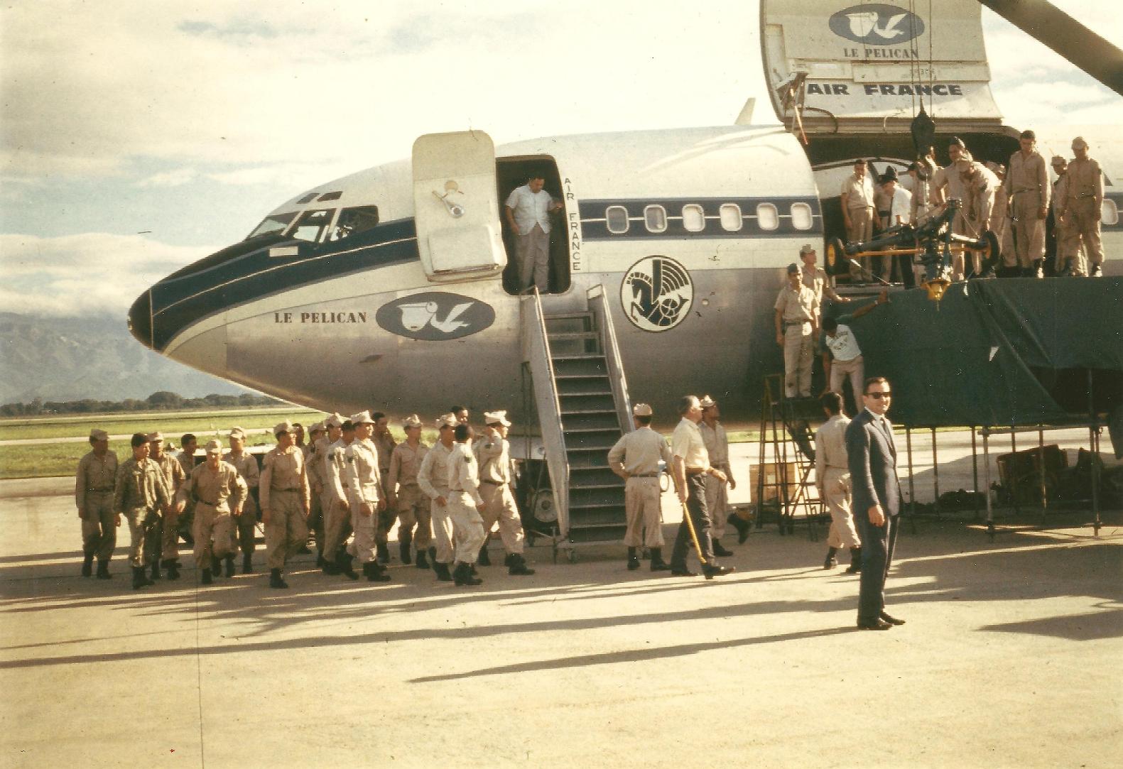WebLiner-Air France Boeing 707-328 Pelican Cargo F-BLCC Caracas 1968 001