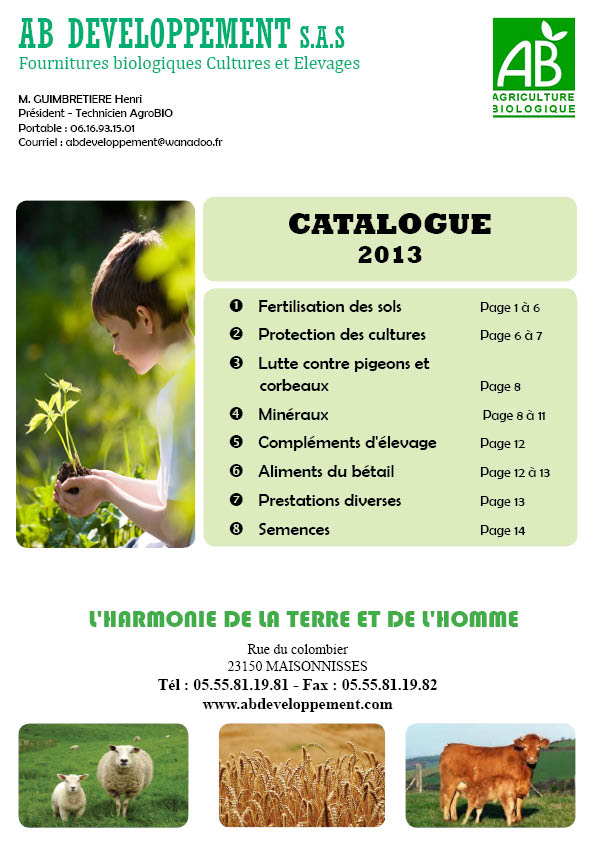 Catalogue 2013 - 16 pages
