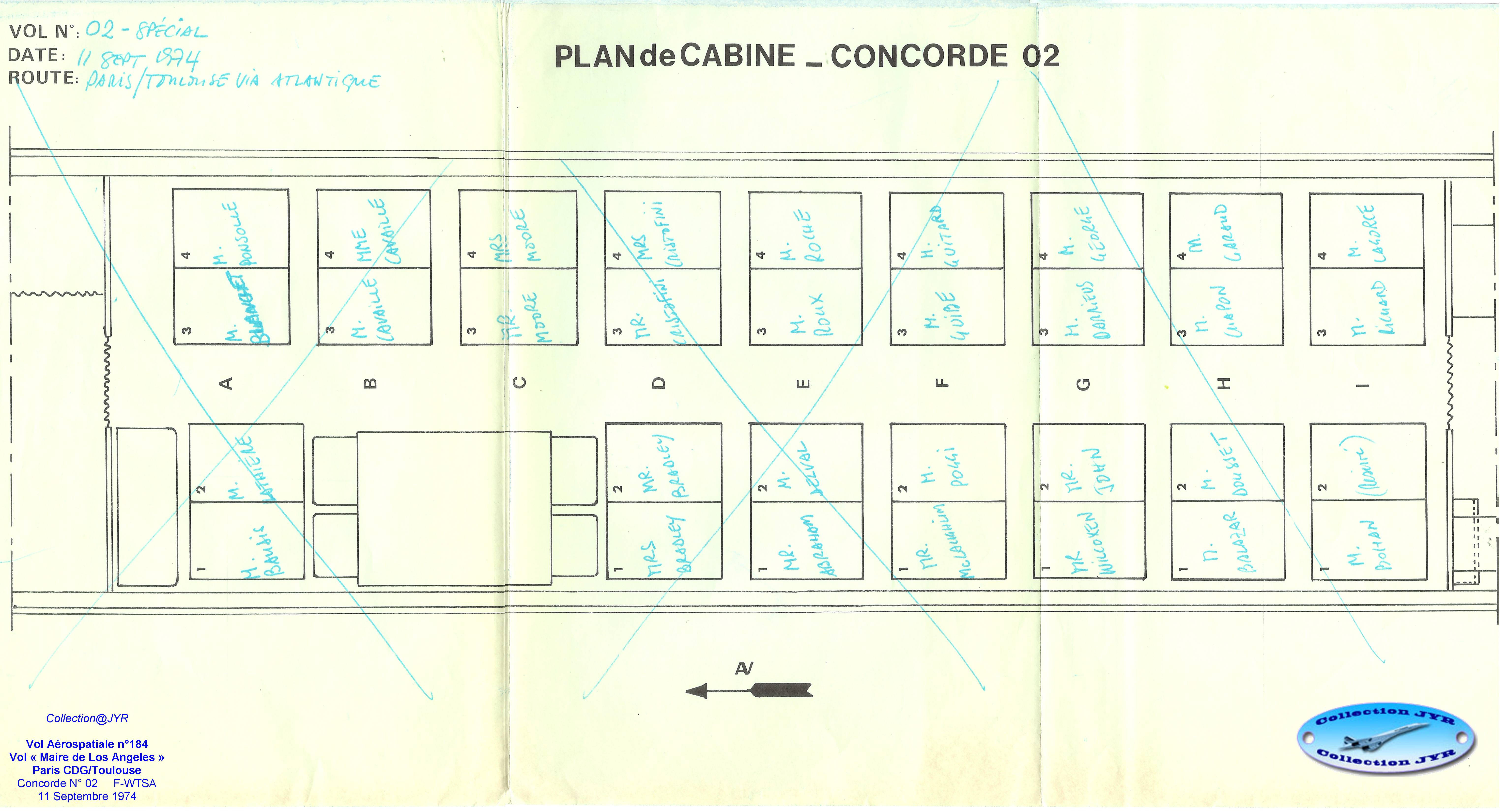 Plan Cabine Vol 184 Concorde 02 110974