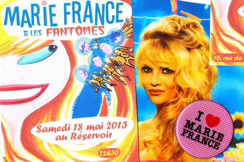 MARIE FRANCE & LES FANTÔMES jouent l'album "39° de fièvre" 18/05/2013 Réservoir (Paris) : compte rendu 13030303125915789310924454
