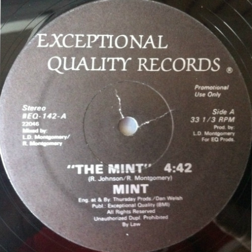 12" Mint - The Mint (Exceptional Quality Records/198?) 13030812560916151010943691