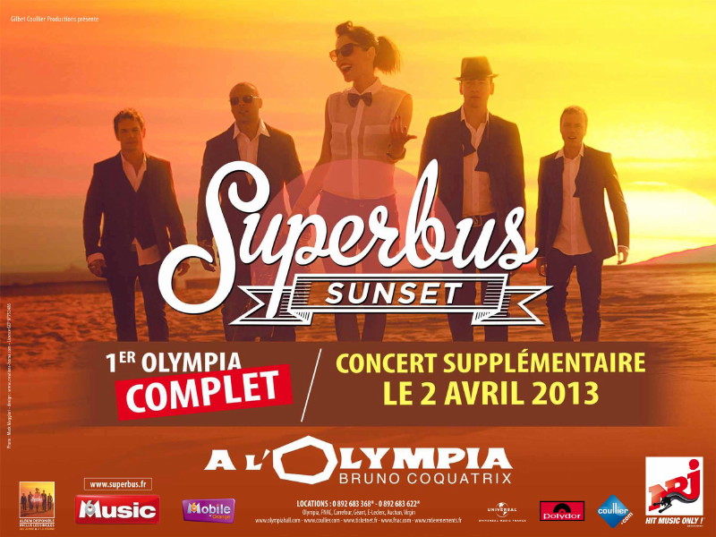 SUPERBUS "Sunset Club Tour" 11/12/2012 à l'Olympia (Paris) : compte rendu 13031909153415789310989724