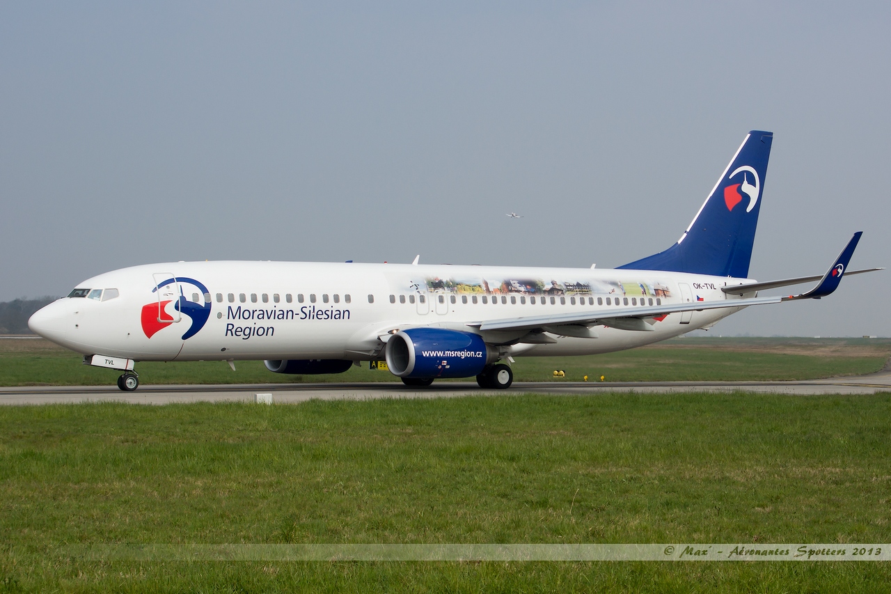 [31/03/2013] Boeing B737-800w (OK-TVL) Travel Service "Moravian - Silesian Region" 13033107541215922511033961