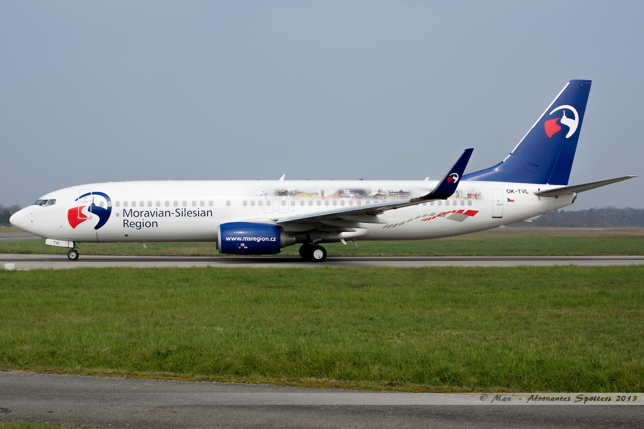 [31/03/2013] Boeing B737-800w (OK-TVL) Travel Service "Moravian - Silesian Region" 13033107541215922511033962