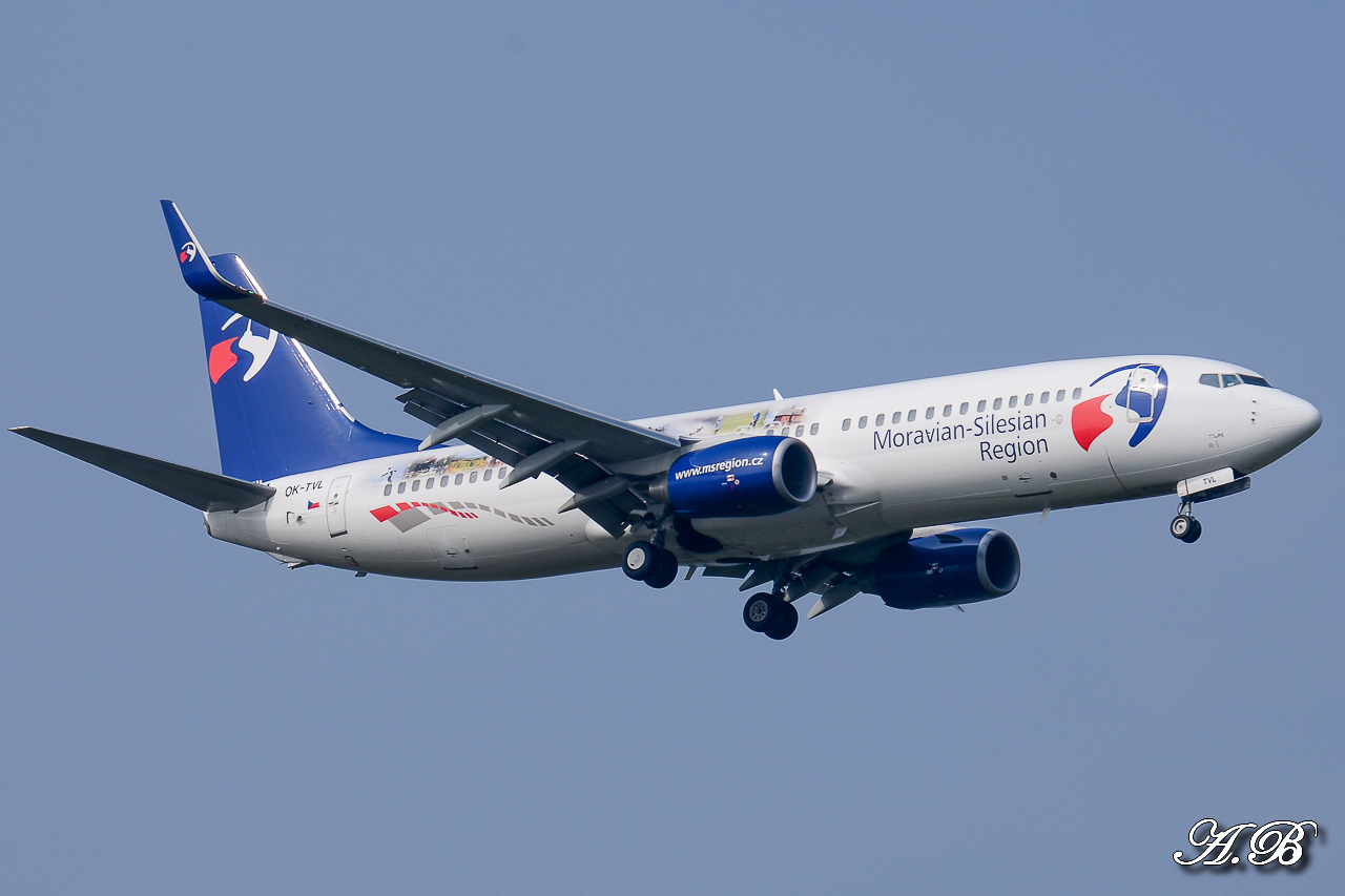 [31/03/2013] Boeing B737-800w (OK-TVL) Travel Service "Moravian - Silesian Region" 13040409191215922511048618