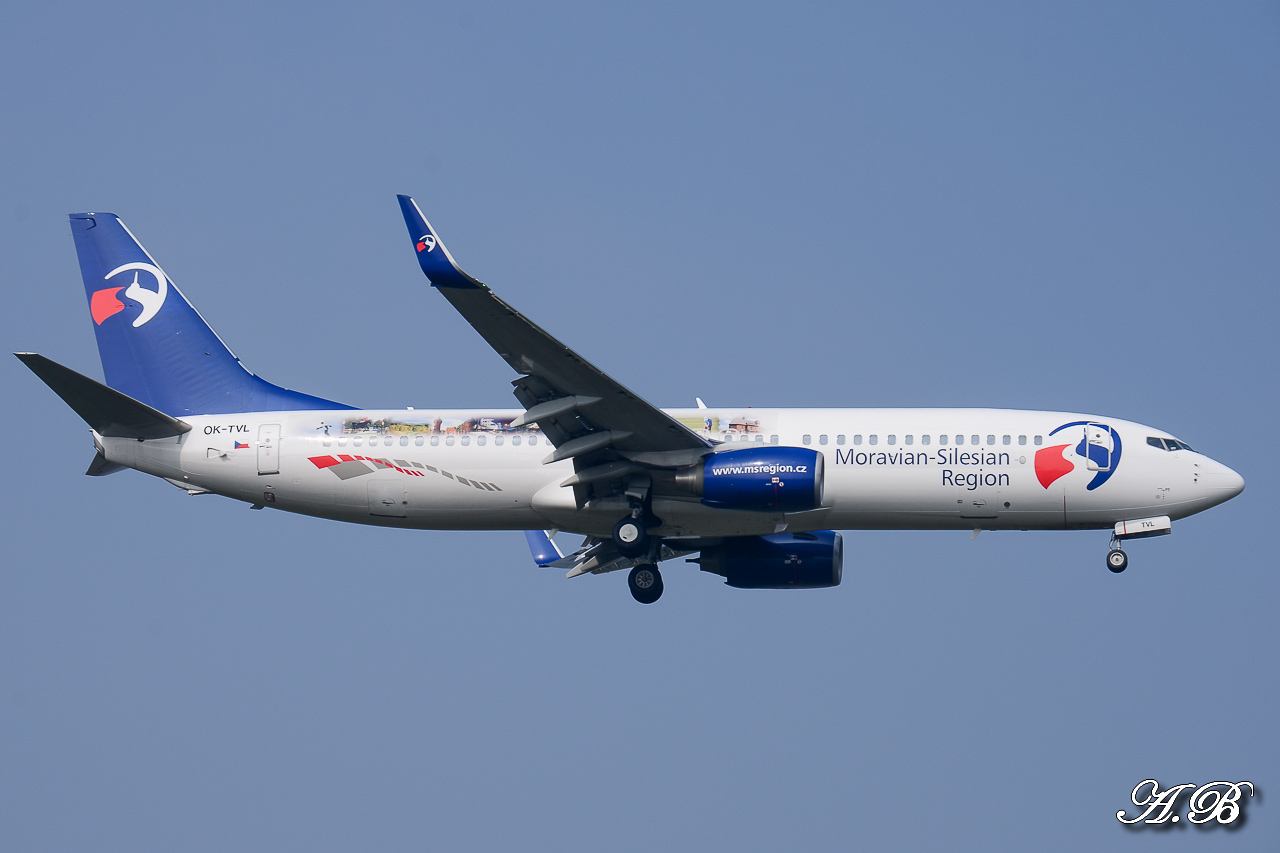 [31/03/2013] Boeing B737-800w (OK-TVL) Travel Service "Moravian - Silesian Region" 13040409191715922511048619