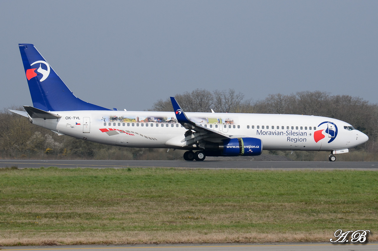 [31/03/2013] Boeing B737-800w (OK-TVL) Travel Service "Moravian - Silesian Region" 13040409195215922511048629