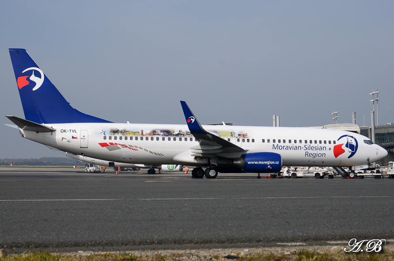 [31/03/2013] Boeing B737-800w (OK-TVL) Travel Service "Moravian - Silesian Region" 13040409203315922511048633