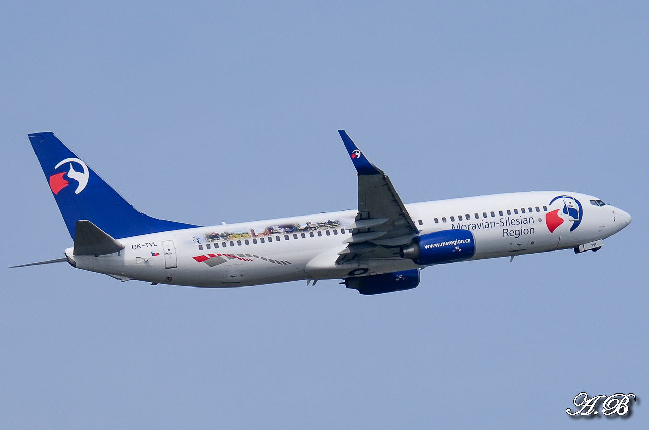 [31/03/2013] Boeing B737-800w (OK-TVL) Travel Service "Moravian - Silesian Region" 13040409203815922511048634