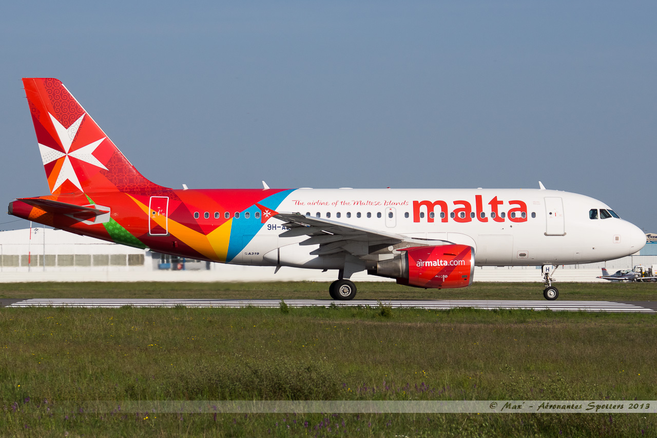 [25/04/2013] A319 (9H-AEH] Air Malta (nouvelles couleurs) 13050111573116280011141455