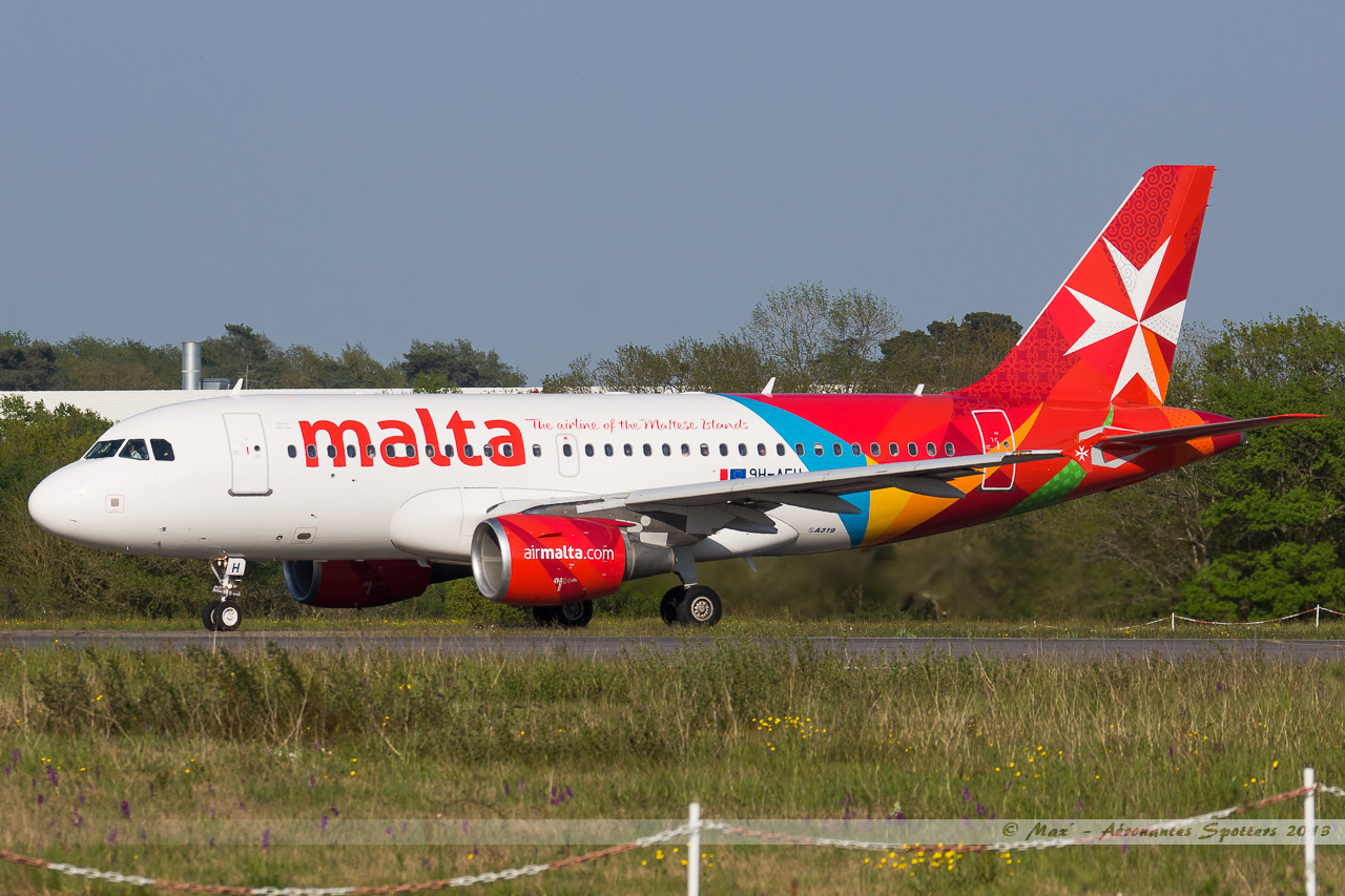[25/04/2013] A319 (9H-AEH] Air Malta (nouvelles couleurs) 13050112030316280011141507