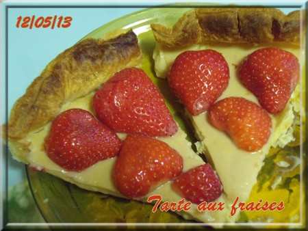 Tarte aux fraises et crème pâtissière + photos 1305120950396838311182421