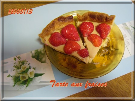 Tarte aux fraises et crème pâtissière + photos 1305120950466838311182426