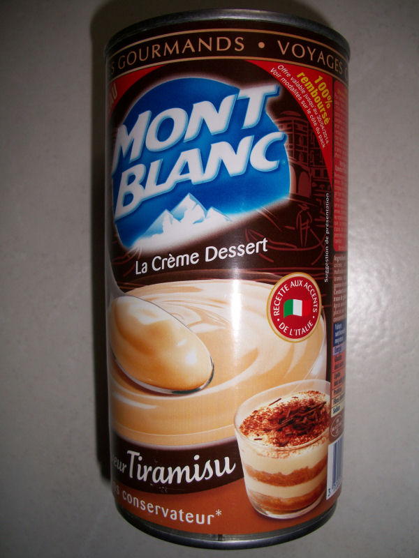 Mont blanc Crème dessert saveur tiramisu 100% remboursée 1305140138024442911187523