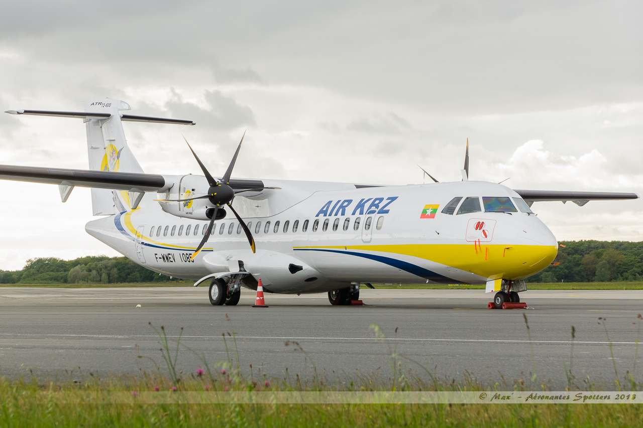 [20/05/2013] ATR72-600 (F-WWEV/msn1085) ATR Industries / Air KBZ 13052411584716280011225920