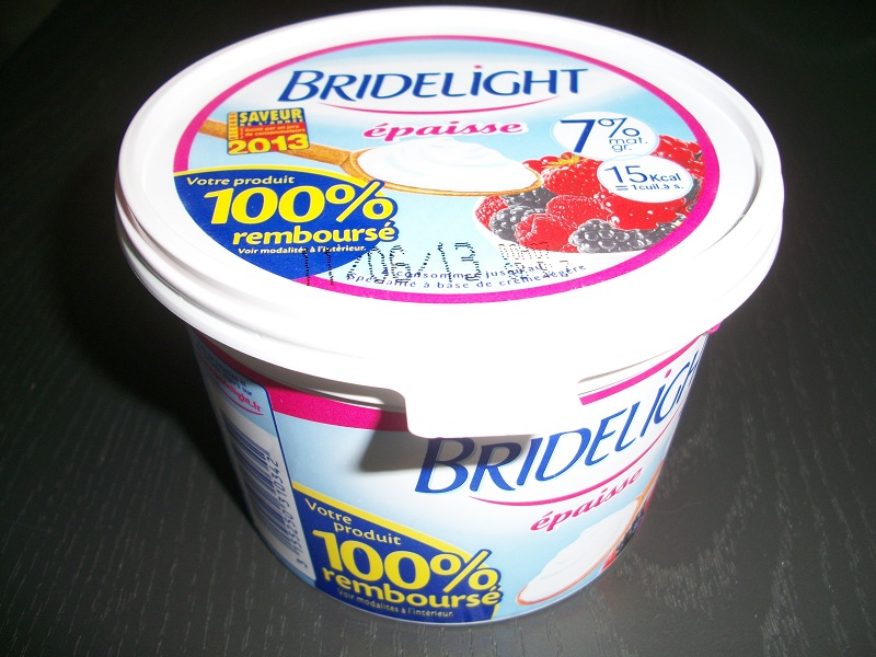 Crème fraiche Bridelight épaisse 100% remboursée 1305290405534442911242148