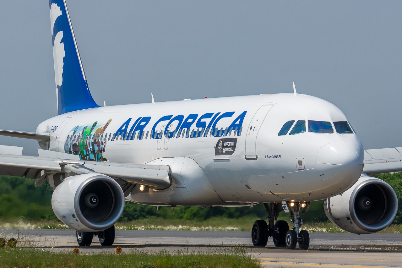 [07/06/2013] Airbus A320 (F-HDMF) Air Corsica : "Tour de France 2013" 13060810282516463311271554
