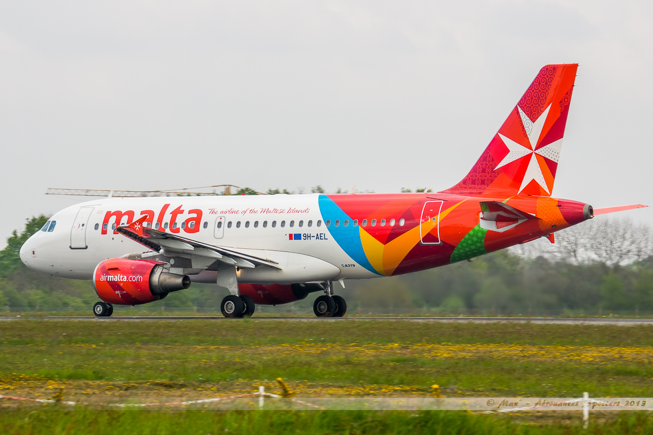 [02/05/2013] A319 air malta (nouvelles couleurs) 9H-AEL 13062312310016463311317979