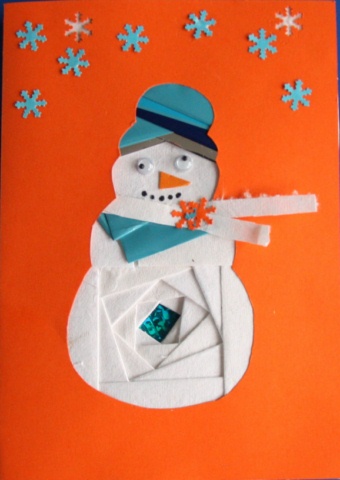 CarteIrisFolding - Bonhomme de neige (3) [640x480]