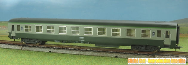 Lima DEV AO SNCF Epoque IV Echelle HO Voiture de Voyageurs - Verte (30 9101) | Achetez sur