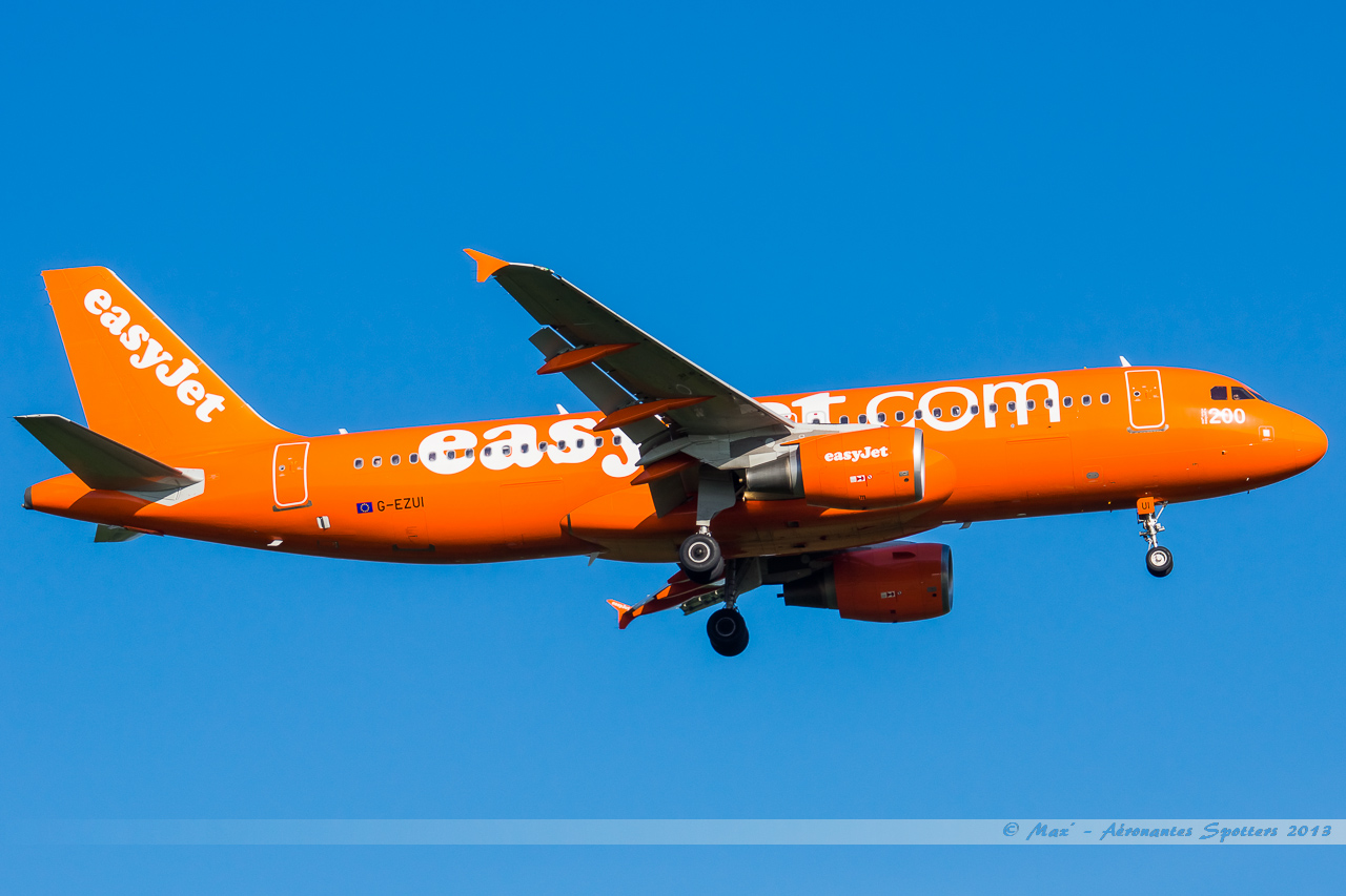 [04/05/13] Airbus A320 (G-EZUI) EasyJet  "200th Airbus for Easyjet" 13080902303216463311449635