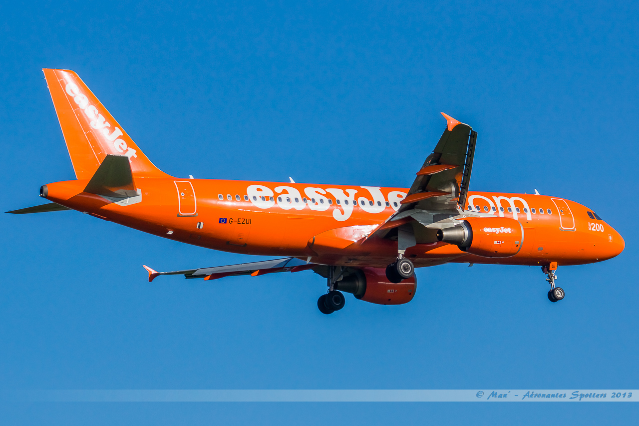 [04/05/13] Airbus A320 (G-EZUI) EasyJet  "200th Airbus for Easyjet" 13080902303216463311449636