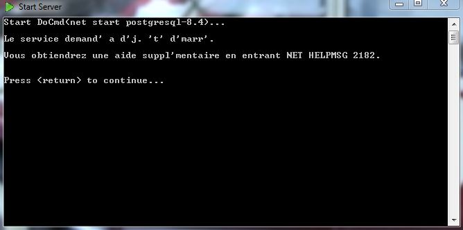 start server