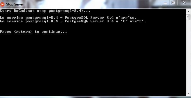 stop server
